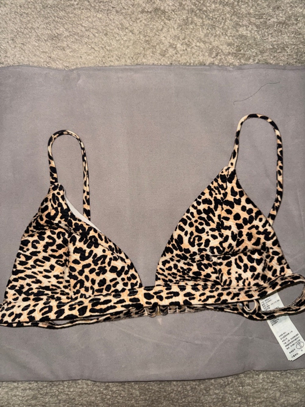 Hollister Cheetah Print Bikini Top